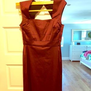 Satin type cocktail dress